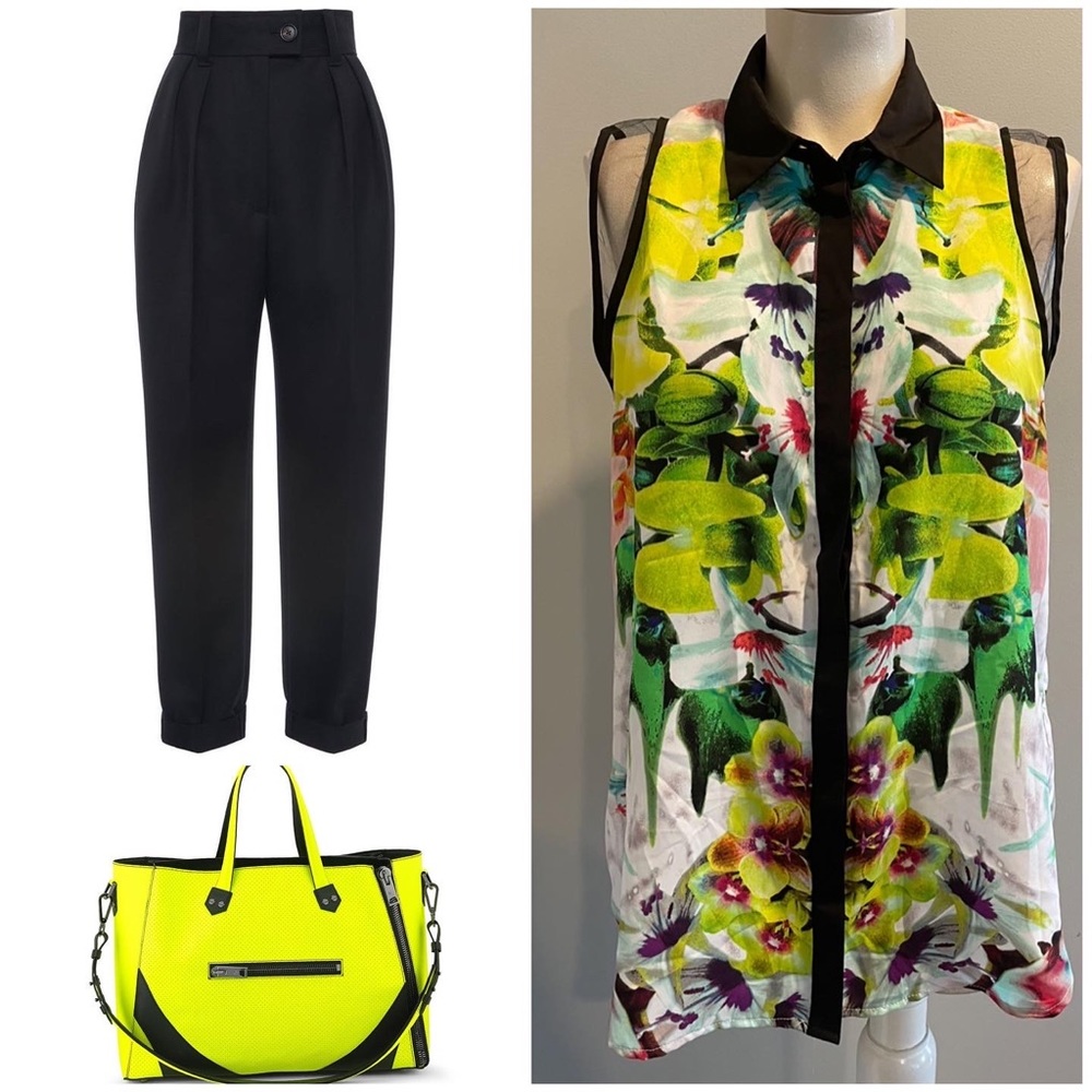 Bold print top